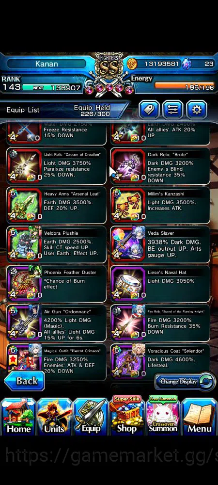 Grand Summoners Accounts Mid-Game Global|Rank 143|20 Ascend|BetaTW,EmiyaTW,FenTW,DL 11