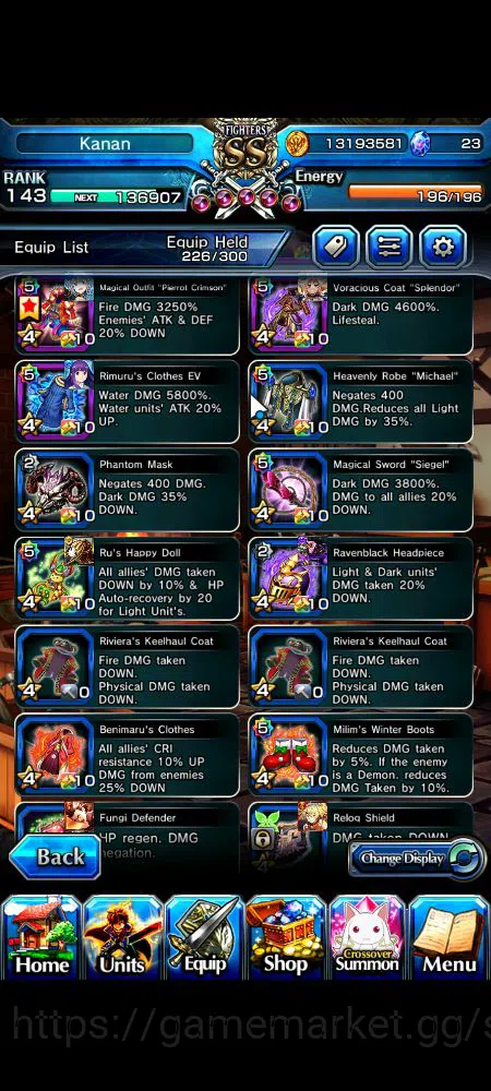 Grand Summoners Accounts Mid-Game Global|Rank 143|20 Ascend|BetaTW,EmiyaTW,FenTW,DL 12