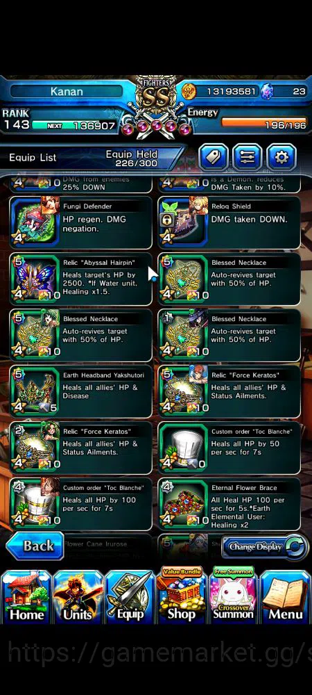Grand Summoners Accounts Mid-Game Global|Rank 143|20 Ascend|BetaTW,EmiyaTW,FenTW,DL 13