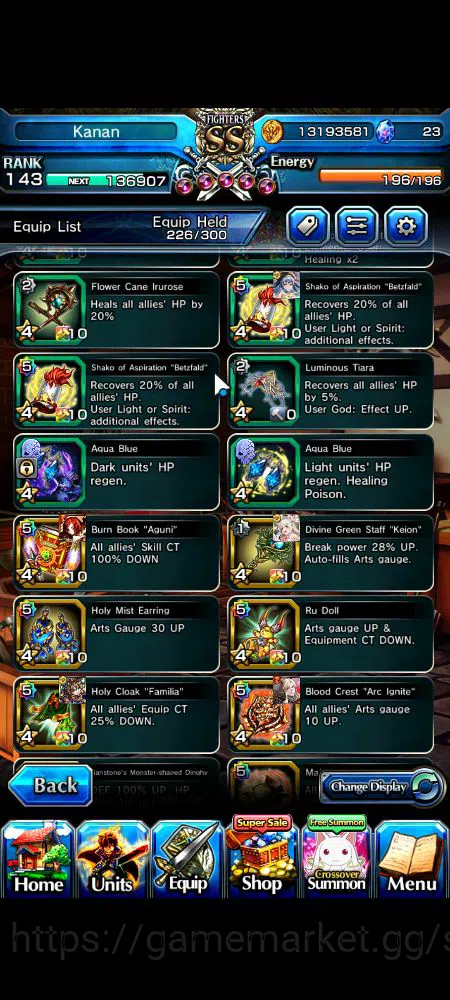 Grand Summoners Accounts Mid-Game Global|Rank 143|20 Ascend|BetaTW,EmiyaTW,FenTW,DL 14
