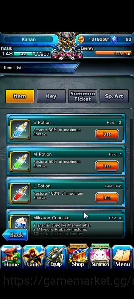 Grand Summoners Accounts Mid-Game Global|Rank 143|20 Ascend|BetaTW,EmiyaTW,FenTW,DL 2