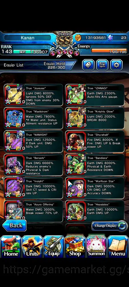 Grand Summoners Accounts Mid-Game Global|Rank 143|20 Ascend|BetaTW,EmiyaTW,FenTW,DL 5