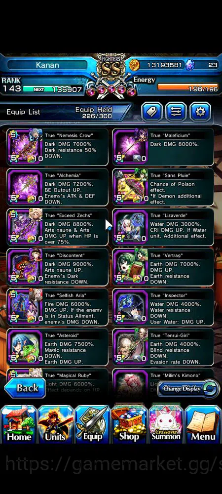 Grand Summoners Accounts Mid-Game Global|Rank 143|20 Ascend|BetaTW,EmiyaTW,FenTW,DL 7