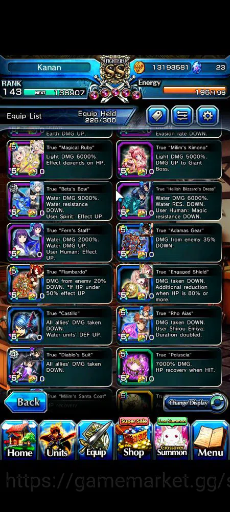 Grand Summoners Accounts Mid-Game Global|Rank 143|20 Ascend|BetaTW,EmiyaTW,FenTW,DL 8