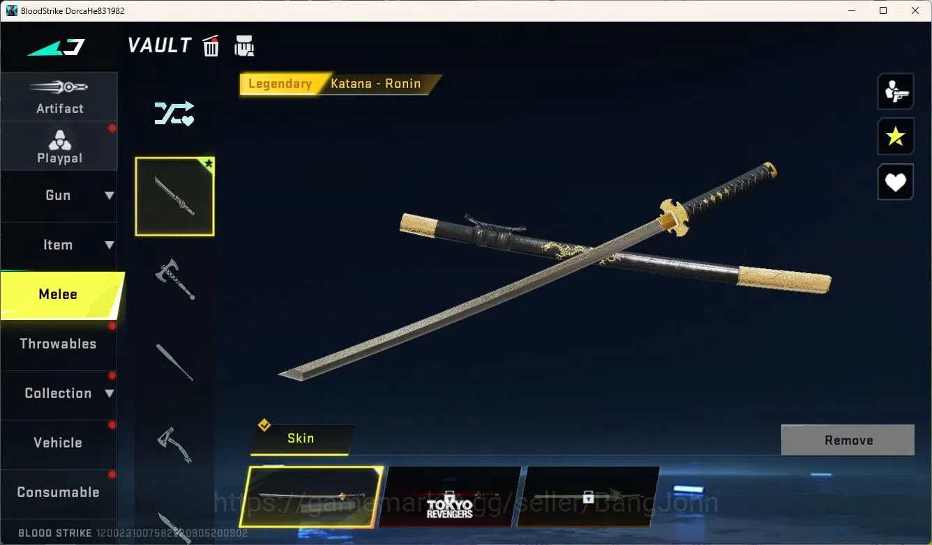 Blood Strike Accounts ASIA | Legendary Katana-Ronin | EVA MCX-EVA-00 | 1 image 2
