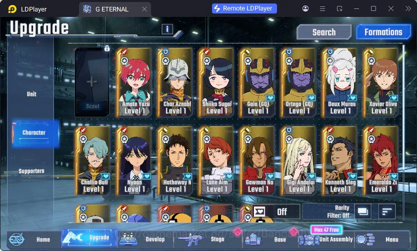 SD Gundam G Generation ETERNAL Accounts Global Rank 1 | FreshStory | 100+K Diamond, Selector Banner On, 8Gundam SSR+ 2Supp 7