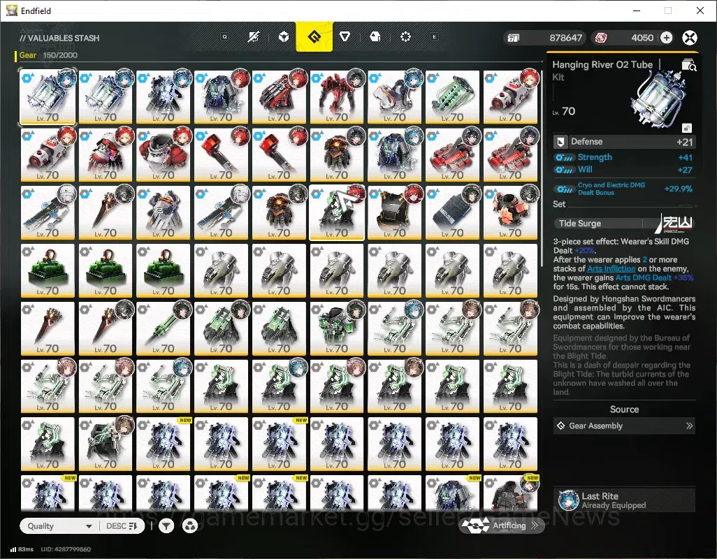Arknights: Endfield Accounts ASIA|Lv 57|11 SSR (6 Limit)+20(*6Wep)|(Laevatain,Zhuang 13