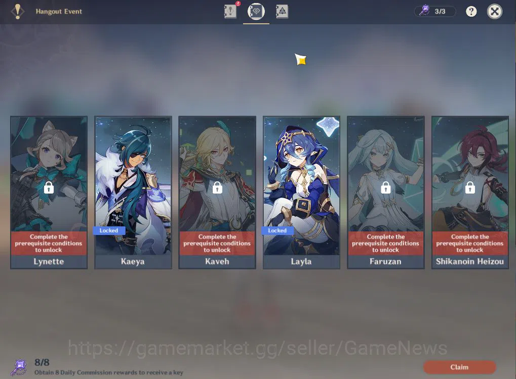 Genshin Impact Accounts ASIA|AR56|5Limited+3(*5Weapon)|Arlecchino+sign,Yel image 14