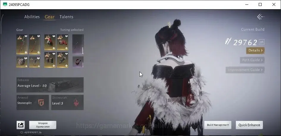 Where Winds Meet Accounts GLOBAL|Lv 95|GS 29K|2 HC|Diff Legend|Abyss Conq|Cr image 11