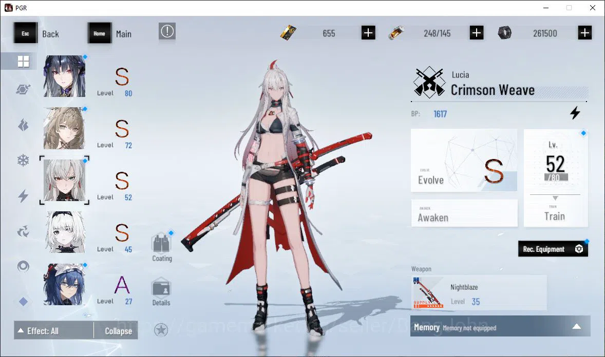 Punishing: Gray Raven Accounts ASIA|Lv 46 | [S Nirvantia,S Crepuscule,S LuciaCW,S image 11