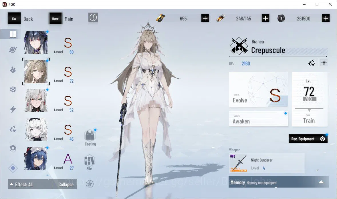 Punishing: Gray Raven Accounts ASIA|Lv 46 | [S Nirvantia,S Crepuscule,S LuciaCW,S image 12