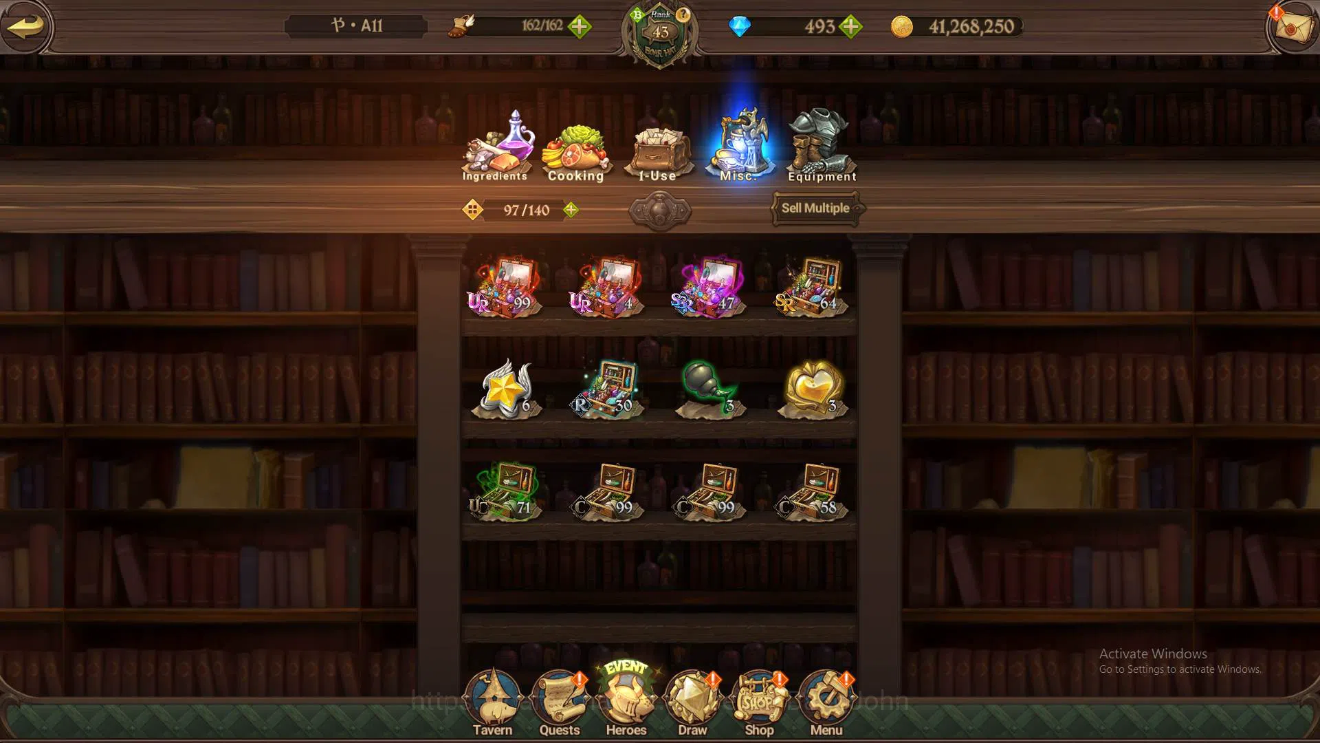 The Seven Deadly Sins: Grand Cross Accounts Others ASIA|1M CC|DM 493|1LR Elizabeth|Collab Shinra|UR Demon King 4