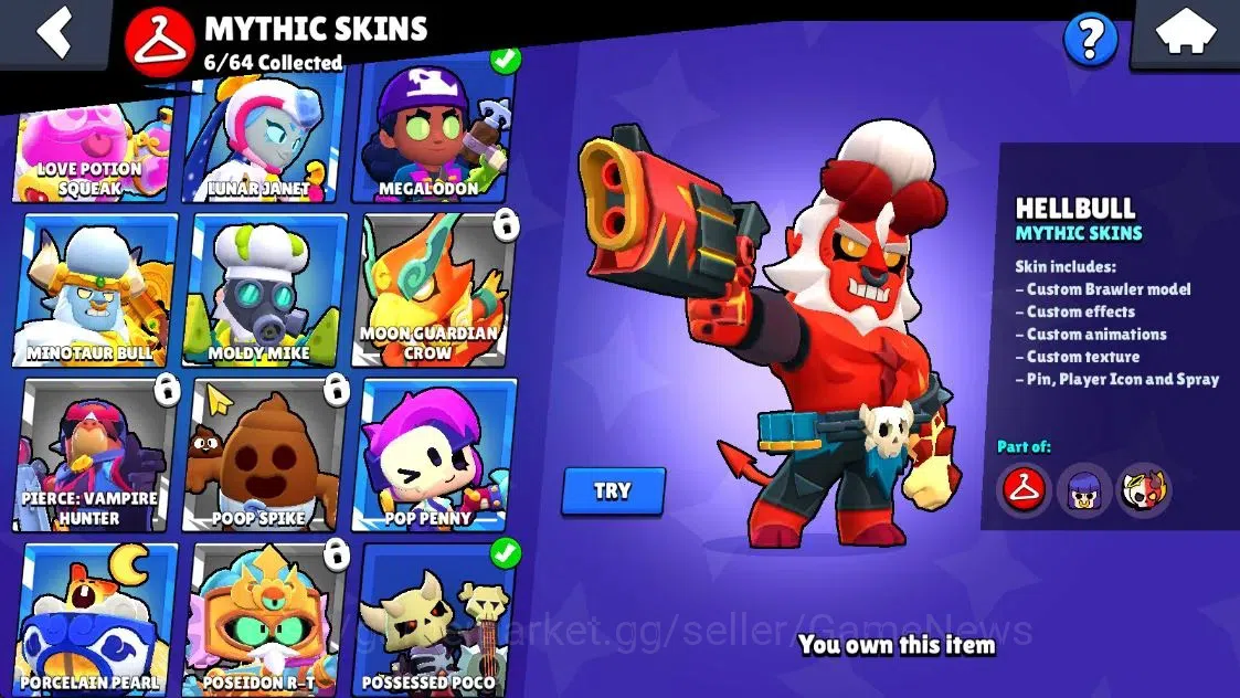 Brawl Stars Accounts Lvl 72|24,9K Trophy|42 Brawler 17 Max Lvl|2 Presti image 15