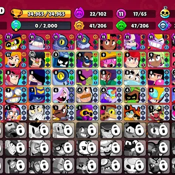Brawl Stars Accounts Lvl 72|24,9K Trophy|42 Brawler 17 Max Lvl|2 Presti image 1
