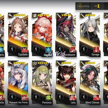 Arknights Accounts Starter ARKNIGHTS GLOBAL STARTER 9*6 , LIMITED VIRTUOSA , CHEN DAWNSTREAK,HARUKA,PRAMANIX