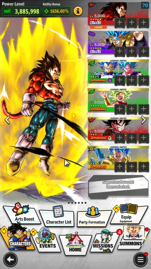 Dragon Ball Legends Accounts Mid-Tier 268 M Total Power|LV 156|3 UL+ 23 LL|SS 4 Vegeta,SS Goku,SS God SS Gogeta,Etc 2