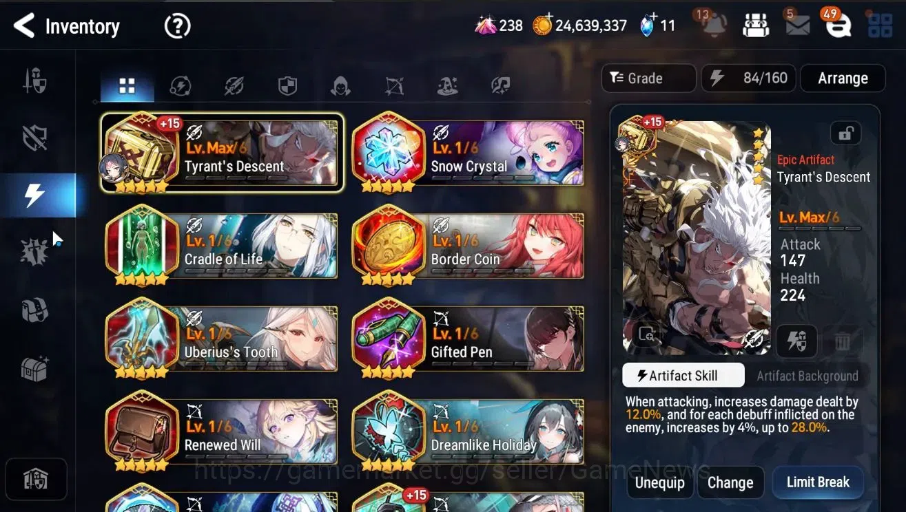 Epic Seven Accounts GLOBAL Unverif|New Era|9 ML(Salome,NM Luna[285 SPD image 18