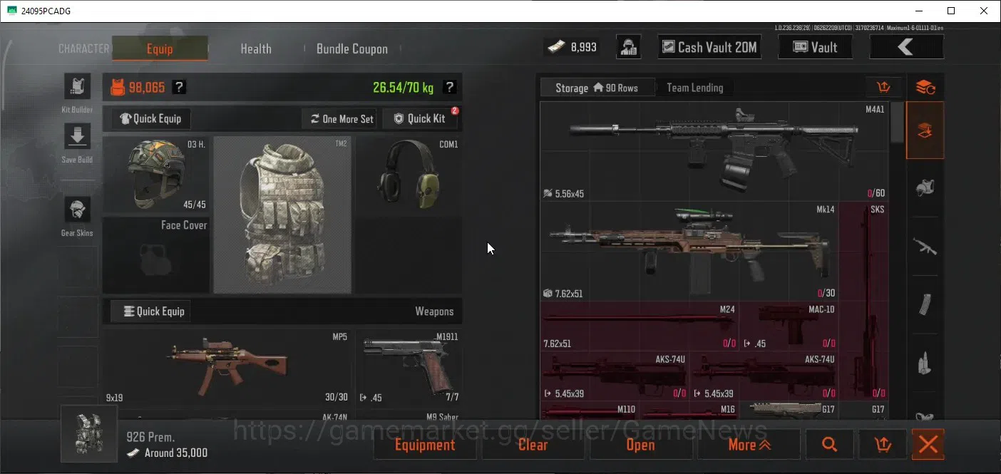Arena Breakout Accounts High Value MOBILE|Lvl 30|SV 26,5M|CV 20,9M|Maelstrom AKM,Maelstrom AUG,WP AR-57,GM AK-12,Etc|CN 4