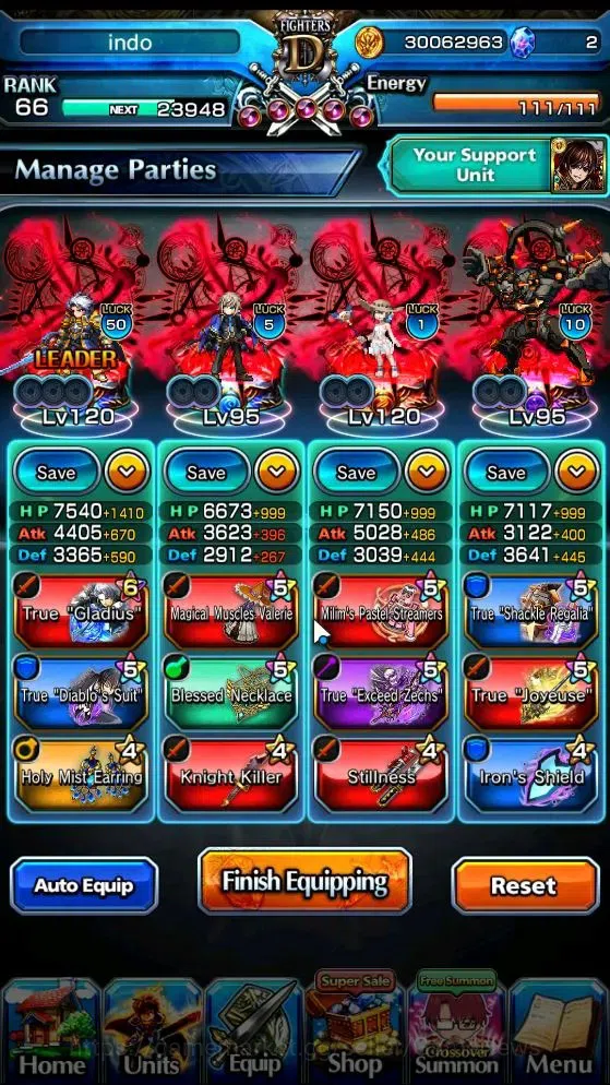 Grand Summoners Accounts End-Game Global|Rank 66|21 Ascend 7 TW|(Paladin Roy,Chloe,SJW,Hae-In,Igris,Gamagori,Shuna)+TW S 3
