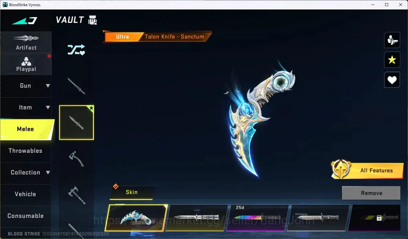 Blood Strike Accounts ASIA | 3 ULTRA Melee | 3 7DS GUN | 2 TR GUN | 9 UL image 20