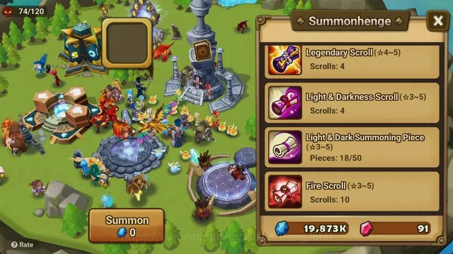 Summoners War: Sky Arena Accounts Starter GLOBAL | NB 5 TESHAR,Starter Gacha 115 12Y+160 11Y Scrool, 3 Legendary All 4