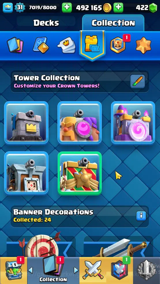 Clash Royale Accounts Midgame Lvl 31|Trophy 5900|KTL 11|Limited Skin|Card 113| 1 Hero 7 EVO 1 Champ 20 Legendary 33 Epic,30 12