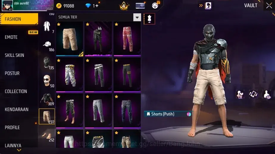 Free Fire Accounts Indonesia|4 Evo[AK47-BlueFlame,SCAR-Megalodon,M101 image 10