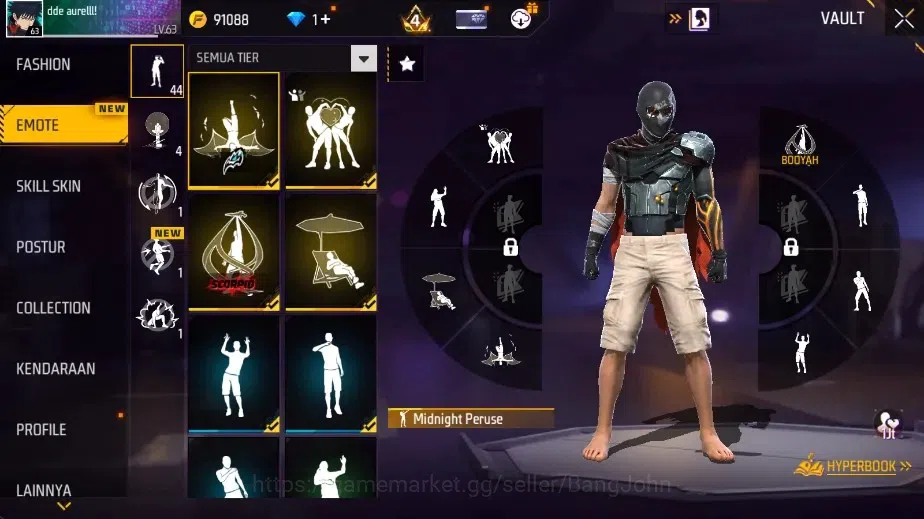 Free Fire Accounts Indonesia|4 Evo[AK47-BlueFlame,SCAR-Megalodon,M101 image 12