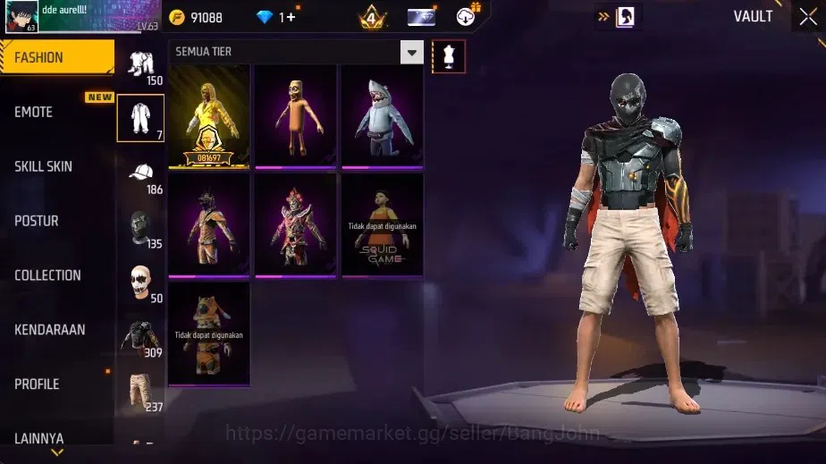 Free Fire Accounts Indonesia|4 Evo[AK47-BlueFlame,SCAR-Megalodon,M101 image 5