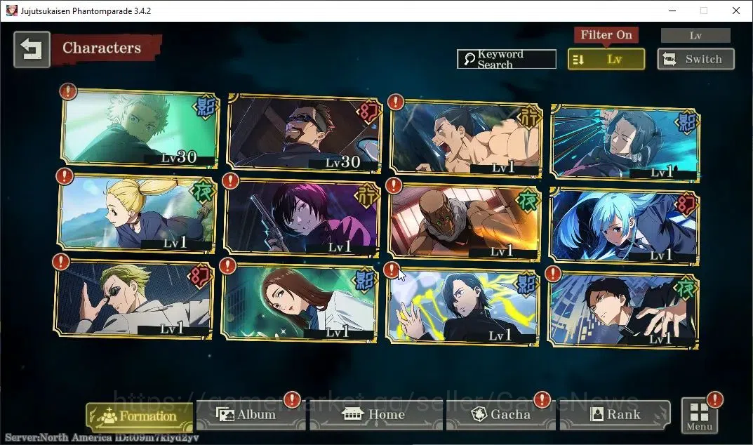 Jujutsu Kaisen: Phantom Parade Accounts NA |PR 3|9 SSR 1 Limited|Within Infinity Gojo,CEFB image 3