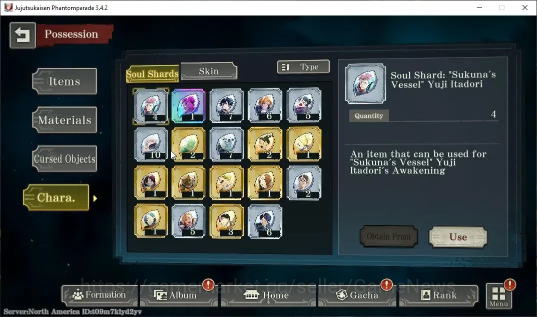 Jujutsu Kaisen: Phantom Parade Accounts NA |PR 3|9 SSR 1 Limited|Within Infinity Gojo,CEFB image 9