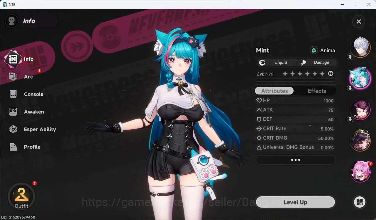 Neverness to Everness Accounts SEA | Starter Lv 3 | 1 SSR (Hotori)+ 7 SR + Glider image 2