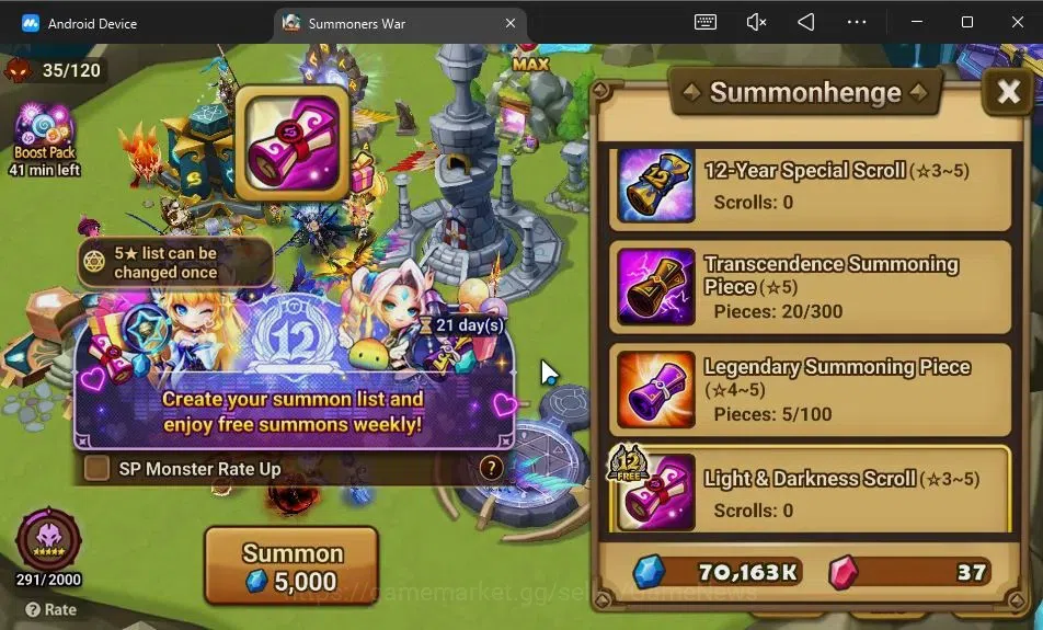 Summoners War: Sky Arena Accounts GLOBAL Lv 33|1 LD[Hanwul]|11 Total NB5[Rica,Feng Y image 13