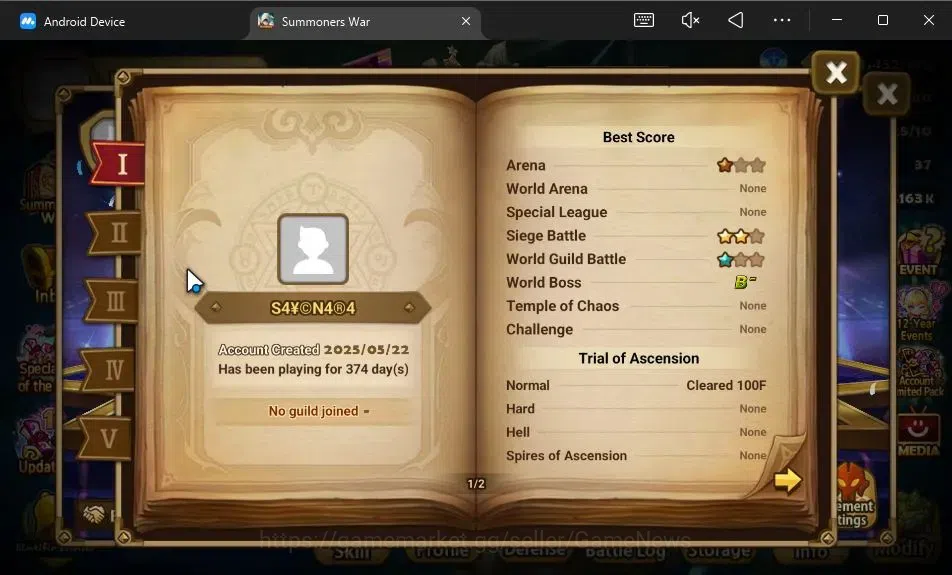 Summoners War: Sky Arena Accounts GLOBAL Lv 33|1 LD[Hanwul]|11 Total NB5[Rica,Feng Y image 3
