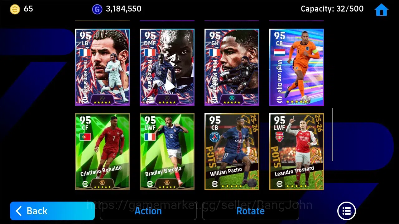 eFootball Accounts Legends & Iconic Players Mobile |PW 3150|Bigtime Yamal|Epic Gerrard,Shevchenko,Minanda|Showtime 1