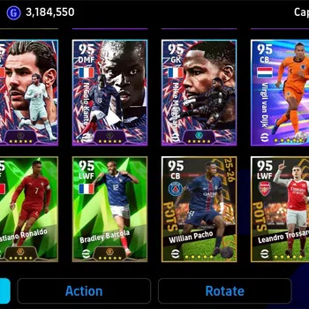 eFootball Accounts Legends & Iconic Players Mobile |PW 3150|Bigtime Yamal|Epic Gerrard,Shevchenko,Minanda|Showtime