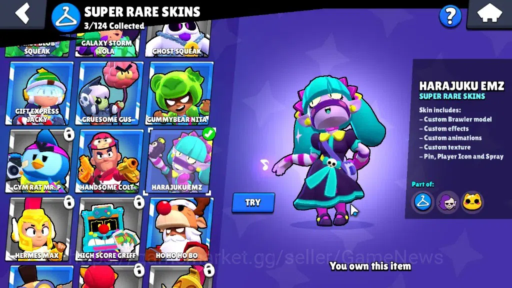 Brawl Stars Accounts 2348 Trophy|9,7k Bling|23 Brawlers 3 Max|Full Buff image 18