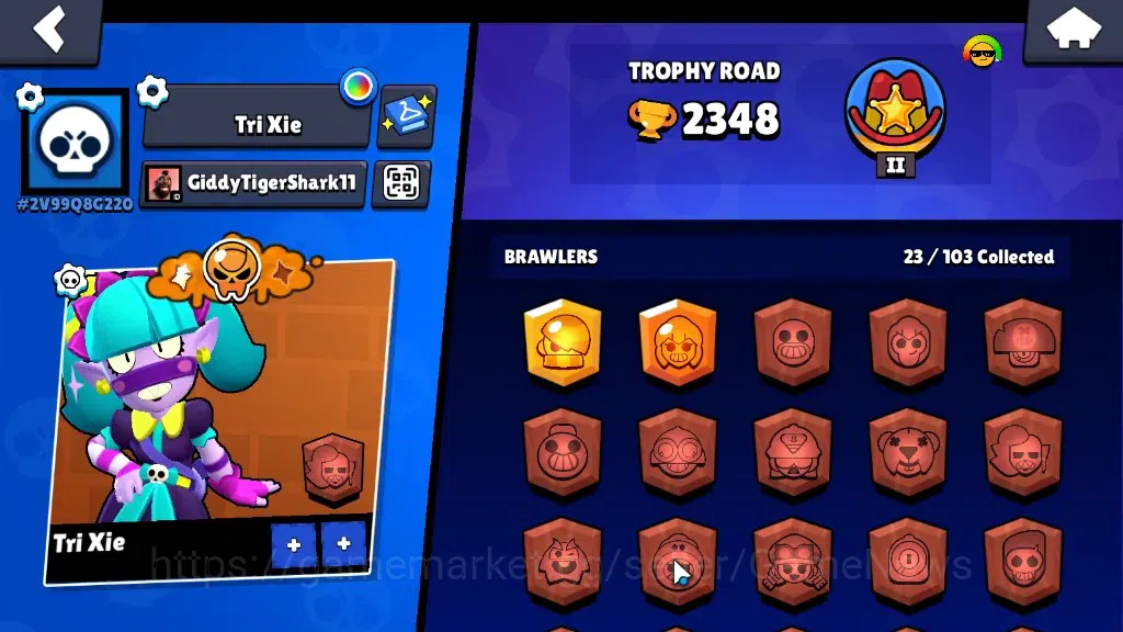 Brawl Stars Accounts 2348 Trophy|9,7k Bling|23 Brawlers 3 Max|Full Buff image 2