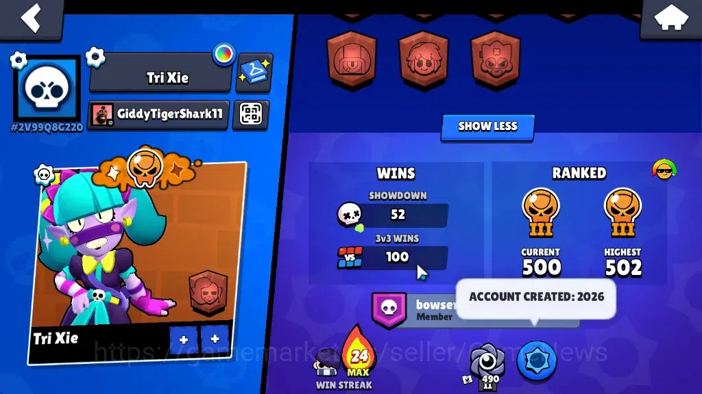 Brawl Stars Accounts 2348 Trophy|9,7k Bling|23 Brawlers 3 Max|Full Buff image 3