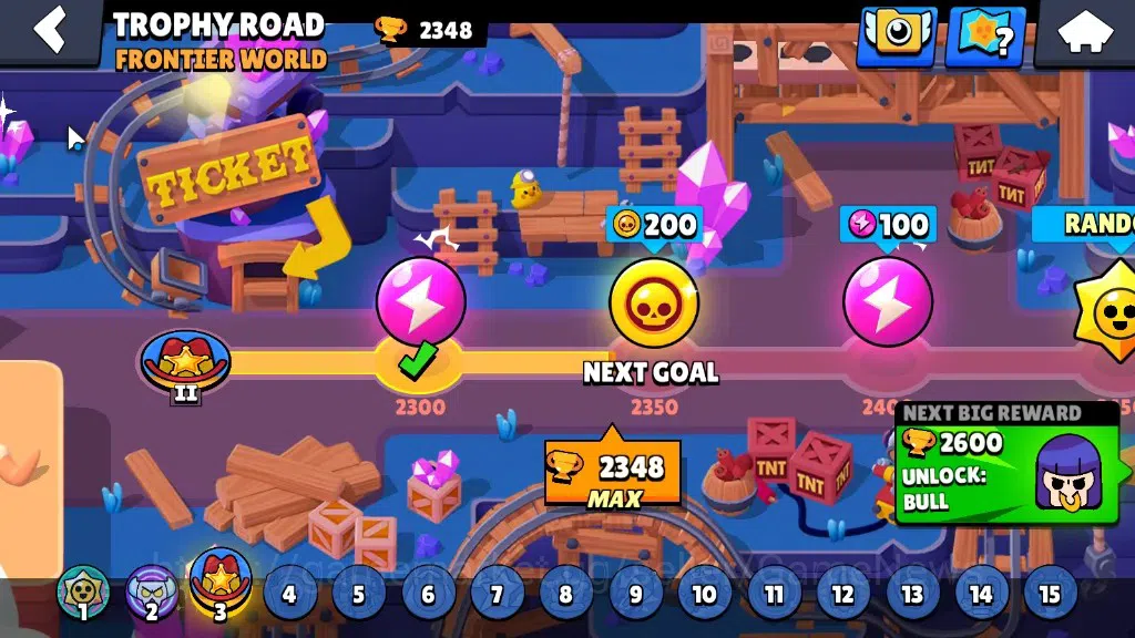 Brawl Stars Accounts 2348 Trophy|9,7k Bling|23 Brawlers 3 Max|Full Buff image 5