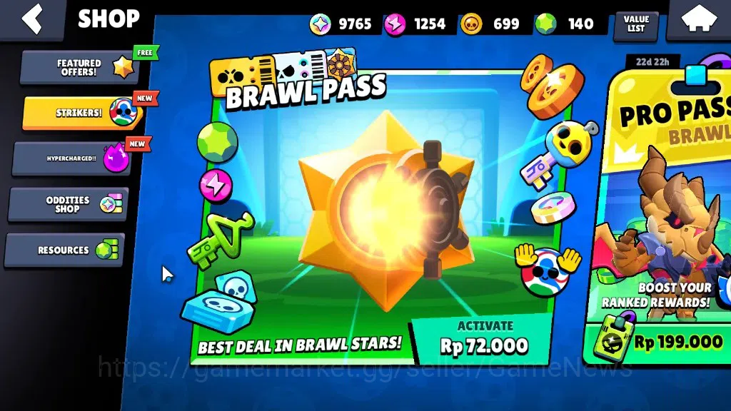 Brawl Stars Accounts 2348 Trophy|9,7k Bling|23 Brawlers 3 Max|Full Buff image 6
