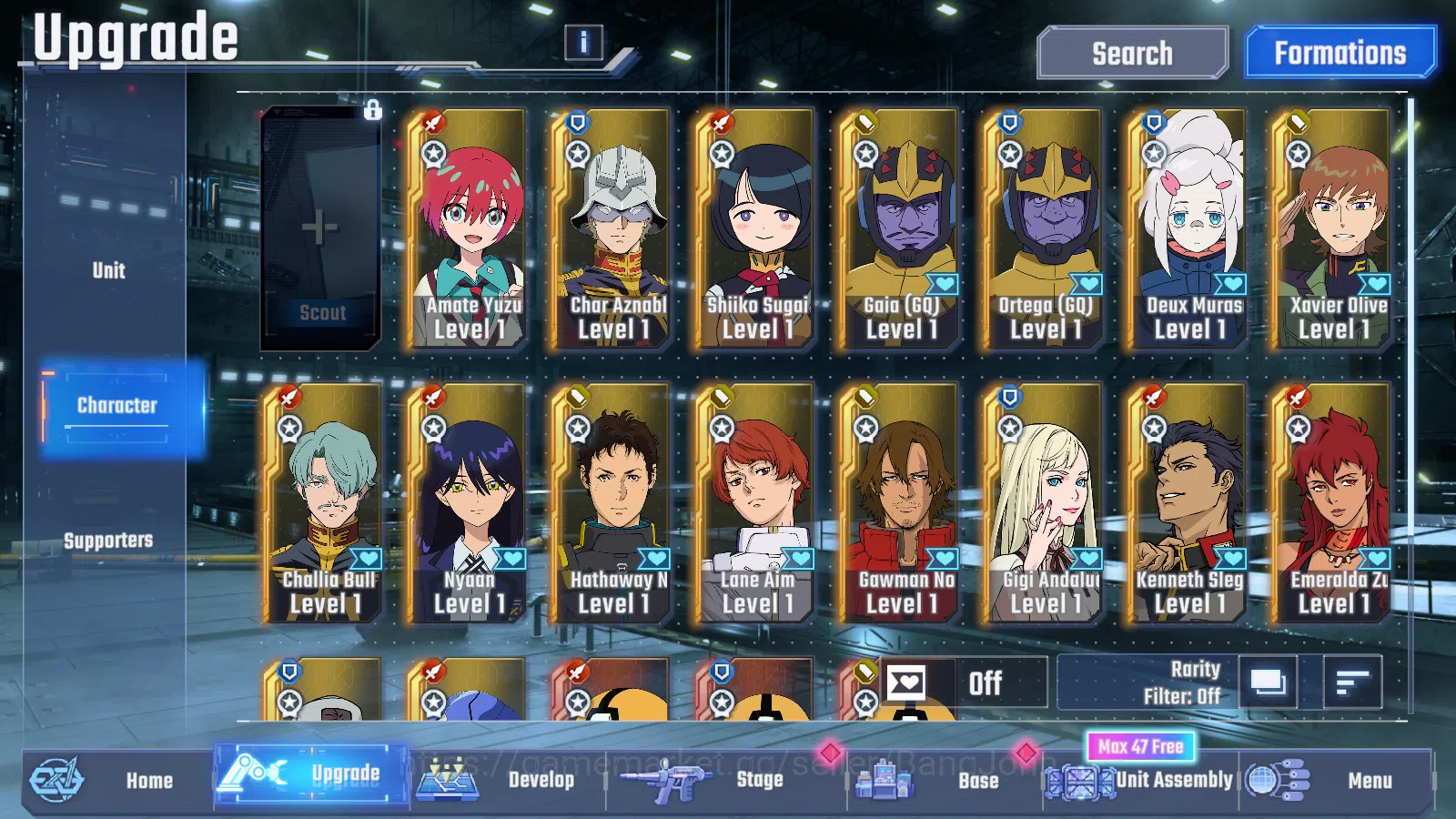 SD Gundam G Generation ETERNAL Accounts Global Rank 1 | FreshStory | 100+K Diamond, Selector Banner On, 8Gundam SSR+ 2Supp 3
