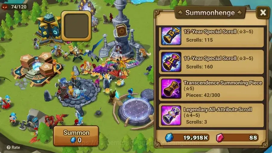 Summoners War: Sky Arena Accounts Starter GLOBAL | NB 5 TESHAR,Starter Gacha 115 12Y+160 11Y Scrool, 3 Legendary All 3