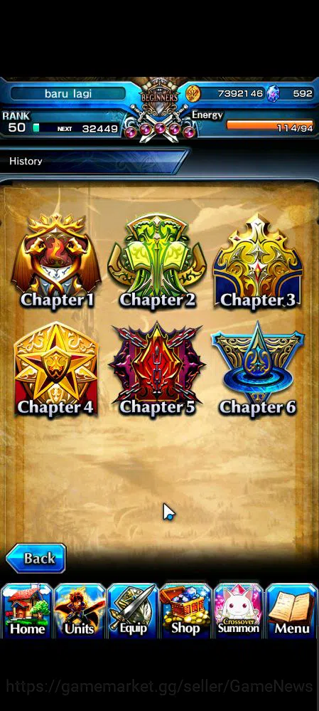 Grand Summoners Accounts Mid-Game Global|Rank 50|6 Ascend|Summer (Miyu,Chloe),Orvell D.Gran,Illya TW,Katana God Luahn,Saber 16