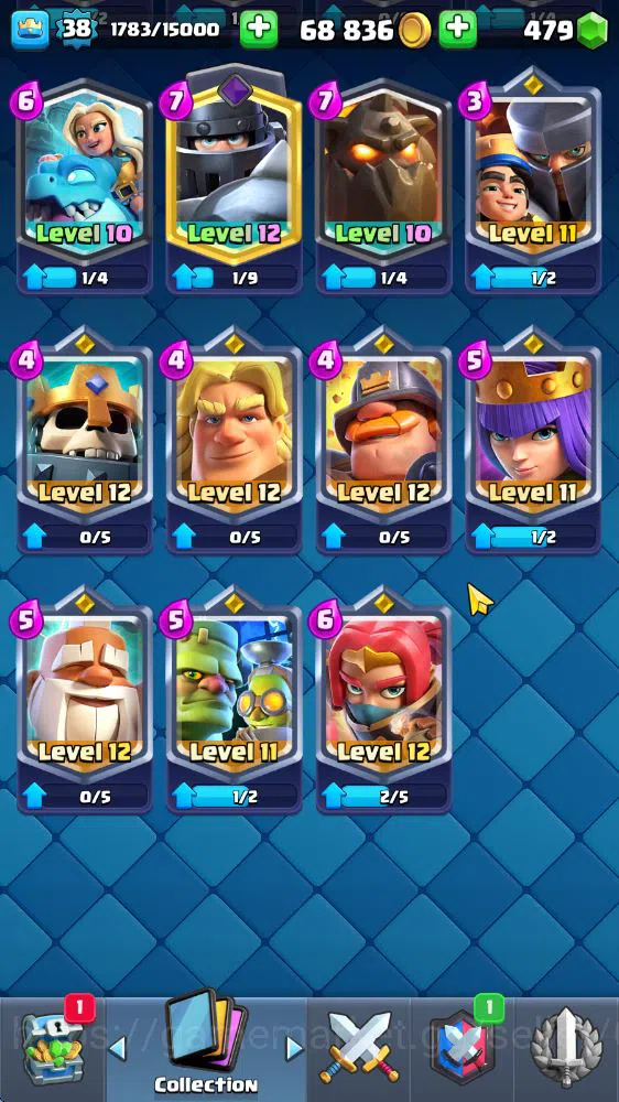 Clash Royale Accounts Lv 38|Trophy 7127|KTL 13|Limited Skin|Card 121|1 H image 13