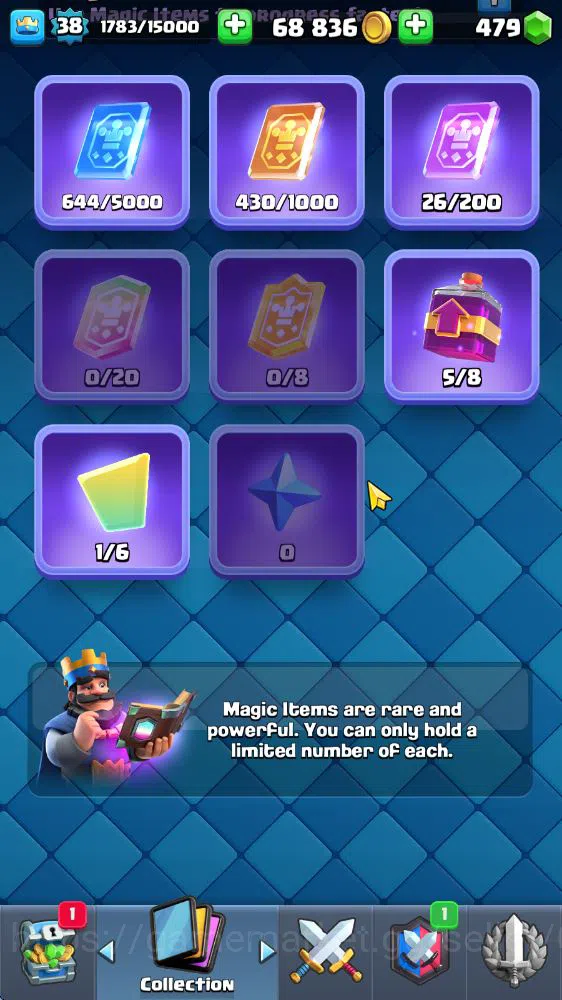 Clash Royale Accounts Lv 38|Trophy 7127|KTL 13|Limited Skin|Card 121|1 H image 14