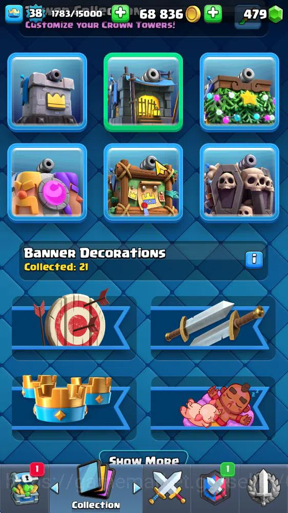 Clash Royale Accounts Lv 38|Trophy 7127|KTL 13|Limited Skin|Card 121|1 H image 17