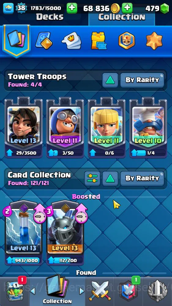 Clash Royale Accounts Lv 38|Trophy 7127|KTL 13|Limited Skin|Card 121|1 H image 4