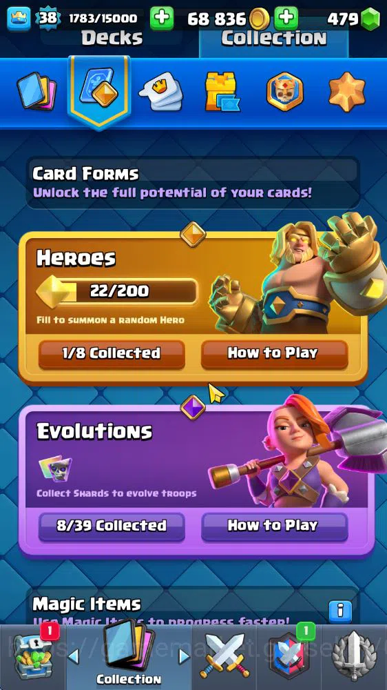 Clash Royale Accounts Lv 38|Trophy 7127|KTL 13|Limited Skin|Card 121|1 H image 5