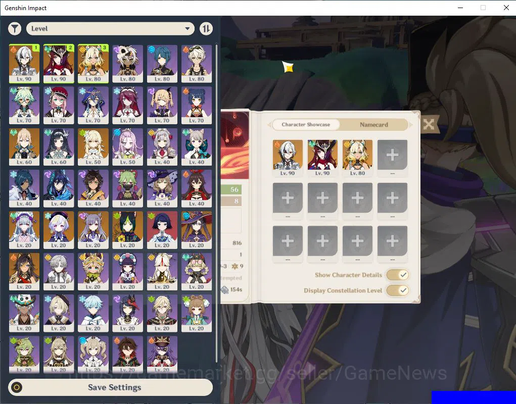 Genshin Impact Accounts Mid Game ASIA|AR 56|3 limited +5(*5Weapon)| {Arlecchino C5+Sign},Xilonen,Chasca |MC 2